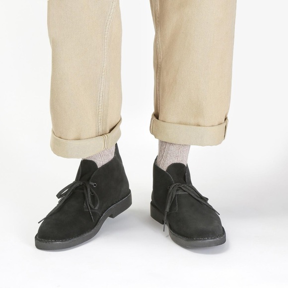 New Clarks Desert Boot / Bootie Men’s Black Suede Shoes size 11.5 - Picture 12 of 12